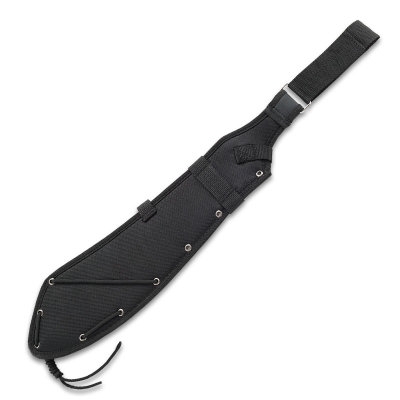 Ostrze ząbkowane: Nie | Futerał: Tak | Opakowanie: Pudełko kartonowe | Waga (g): 579 | Rodzaj ostrza:: Drop Point Parang | Stal: Stal węglowa 65Mn | Wykończenie ostrza: Bead Blast + Czarne proszkowanie | Grubość ostrza (cm): 0.25 | Twardość materiału ostrza::: 52-56 HRC | Projektant: Ken Onion | Długość całkowita (cm): 49.5 | Blokada ostrza: Ostrze stałe | Długość ostrza (cm): 35.6 - LifeGun.pl Maczeta CRKT K920KKP Halfachance-6