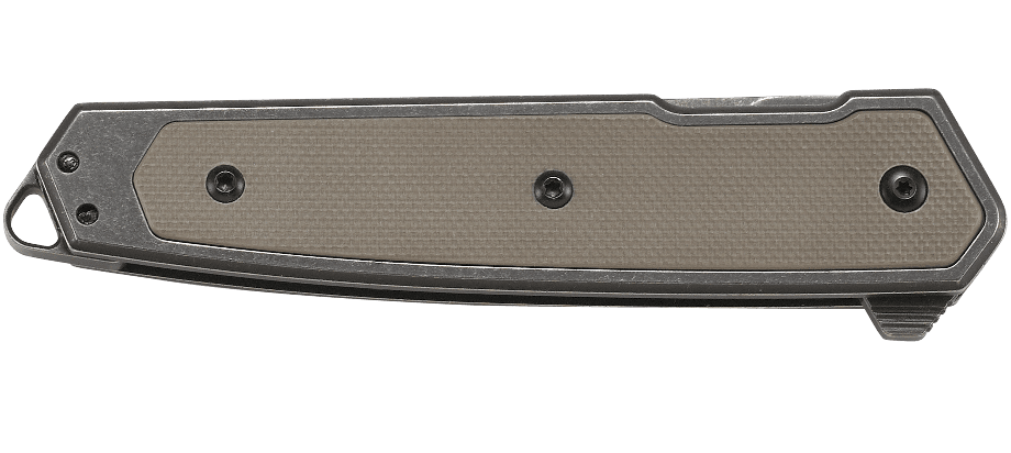 Nóż CRKT Cinco 7091 Wiele lat temu projektant Richard Rogers wypuścił na rynek nóż Cuatro. Teraz postanowił ponowić swój sukces dzięki Cinco, składanemu nożowi o smukłej budowie, którego można zabrać ze sobą wszędzie. W dużym skrócie podobnie jak Cuatro, Cinco jest po prostu niesamowity. Cechy: Flipper ułatwia szybkie otwarcie ostrza System łożyskowy IKBS zapewnia płynne - LifeGun.pl Nóż CRKT Cinco 7091-4