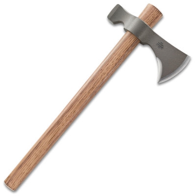 Ostrze ząbkowane: Nie | Waga (g): 947 | Projektant: Ryan Johnson | Długość całkowita (cm): 48.6 | Blokada ostrza: Ostrze stałe | Długość ostrza (cm): 10.7 | Rodzaj ostrza:: Toporek z młotkiem | Stal: Stal węglowa 1055 | Wykończenie ostrza: Hammer | Grubość ostrza (cm): 1.3 | Rękojeść: Drewno z orzesznika amerykańskiego - LifeGun.pl Toporek CRKT Woods Chogan T-Hawk 2730-3