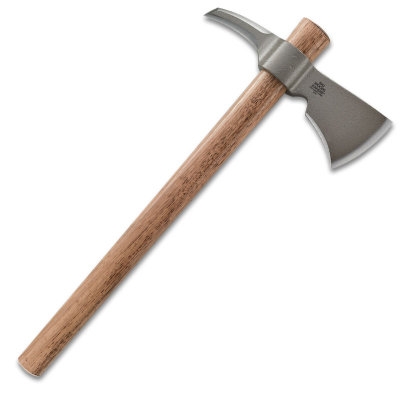 Ostrze ząbkowane: Nie | Waga (g): 898 | Projektant: Ryan Johnson | Długość całkowita (cm): 48.6 | Grubość ostrza (cm): 1 | Rękojeść: Drewno z orzesznika amerykańskiego | Twardość materiału ostrza::: 50-55 HRC | Stal: Stal węglowa 1055 | Blokada ostrza: Ostrze stałe | Długość ostrza (cm): 11.1 - LifeGun.pl Toporek CRKT Woods Kangee T-Hawk 2735-3