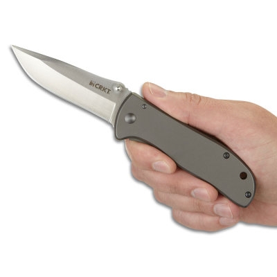 Ostrze ząbkowane: Nie | Opakowanie: Pudełko kartonowe | Waga (g): 125 | Rodzaj ostrza:: Drop point | Długość całkowita (cm): 18.7 | Blokada ostrza: Frame Lock | Grubość ostrza (cm): 0.3 | Rękojeść: 2CR13 | Twardość materiału ostrza::: 58-59 HRC | Stal: 8Cr13MoV | Wykończenie ostrza: Satynowe | Długość po złożeniu (cm): 10.6 | Długość ostrza (cm): 8.1 - LifeGun.pl Nóż składany CRKT 6451S Drifter Large-6