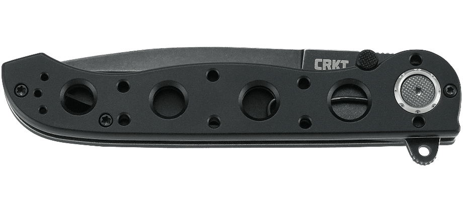 Nóż CRKT M16-03DB M16-03DB to nowa wersja popularnego modelu M16, projektu Kita Carsona. Nowa odsłona łączy trzy rewolucyjne rozwiązania: system łożyskowy IKBS, blokadę Deadbolt oraz wspomagane wysuwanie ostrza. Idealne połączenie funkcjonalności i wydajności. Dane Techniczne: Długość całkowita – 209.55 mm Długość po złożeniu – 118.16 mm Waga – 113.40 g Rękojeść – Aluminium Blokada – Deadbolt Lock - LifeGun.pl Nóż CRKT M16-03DB-5
