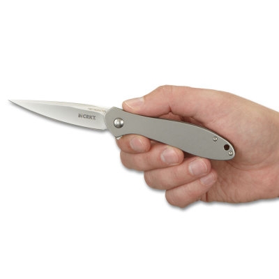 Asystent otwierania: IKBS | Ostrze ząbkowane: Nie | Opakowanie: Pudełko kartonowe | Waga (g): 85 | Rodzaj ostrza:: Drop point | Stal: AUS 8 | Wykończenie ostrza: Satynowe | Długość po złożeniu (cm): 10.3 | Długość ostrza (cm): 7.2 | Twardość materiału ostrza::: 57-58 HRC | Projektant: Ken Onion | Długość całkowita (cm): 17.6 | Blokada ostrza: Frame Lock | Grubość ostrza (cm): 0.25 | Rękojeść: 420J2 - LifeGun.pl Nóż składany CRKT K456XXP Eros Large-8