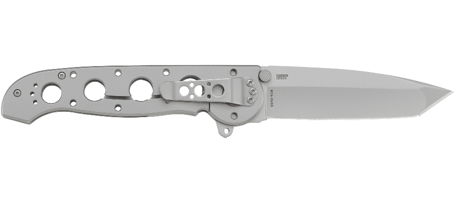 Nóż CRKT M16®-04SS M16 to najpopularniejsza seria noży składanych jaką kiedykolwiek stworzyła firma CRKT. Ostrze o profilu Spear Point i bardzo dobrych parametrach penetracyjnych wykonano z wytrzymałej stali nierdzewnej Sandvik 12C27 i wykończono metodą Beadlast, która nie odbija światła. Otwarcie noża jedną ręką możliwe jest z pomocą obustronnego kołka lub za pośrednictwem flippera pełniącego jednocześnie - LifeGun.pl Nóż CRKT M16®-04SS-2