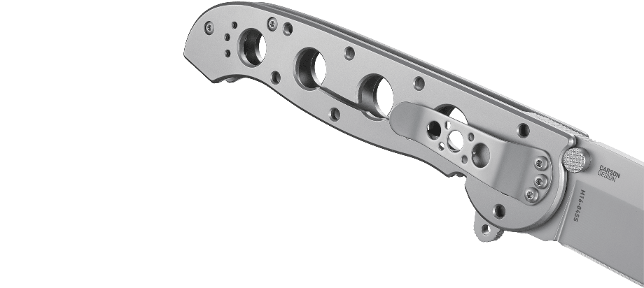 Nóż CRKT M16®-04SS M16 to najpopularniejsza seria noży składanych jaką kiedykolwiek stworzyła firma CRKT. Ostrze o profilu Spear Point i bardzo dobrych parametrach penetracyjnych wykonano z wytrzymałej stali nierdzewnej Sandvik 12C27 i wykończono metodą Beadlast, która nie odbija światła. Otwarcie noża jedną ręką możliwe jest z pomocą obustronnego kołka lub za pośrednictwem flippera pełniącego jednocześnie - LifeGun.pl Nóż CRKT M16®-04SS-6