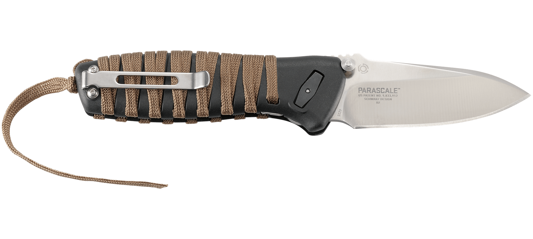 Nóż CRKT Parascale 6235 CRKT Parascale to wielce użytkowy nóż outdoorowy projektu TJ Schwarz'a. Model wyposażono w ostrze wykonane ze stali D2, oraz innowacyjny system Deadbolt. Rękojeść dodatkowo owiniętą sznurkiem z materiału poprawiając tym samym chwyt w różnych warunkach pogodowych. Specyfikacje: Długość ostrza / 81.05 mm Stal / D2 Wykończenie ostrza / Satin Grubość ostrza - LifeGun.pl Nóż CRKT Parascale 6235-2