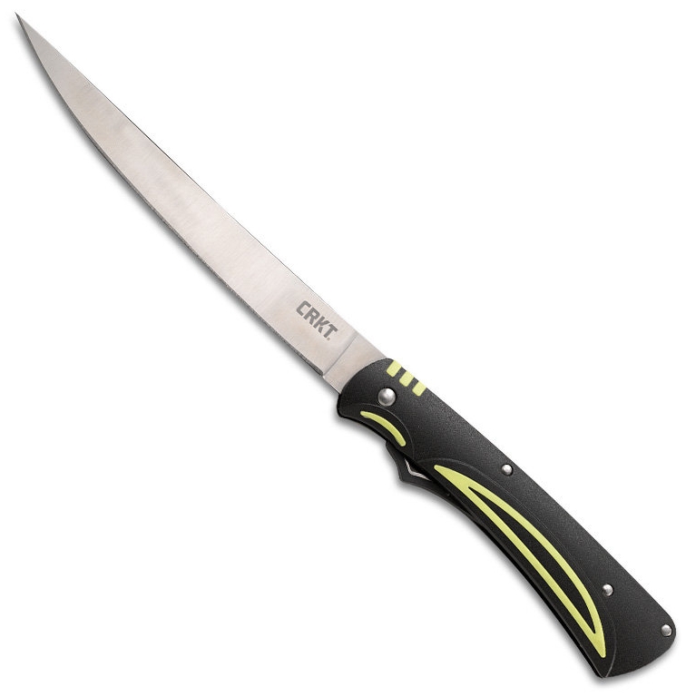 Ostrze ząbkowane: Nie | Futerał: Nylon | Opakowanie: Pudełko kartonowe | Waga (g): 51 | Rodzaj ostrza:: Clip Point | Stal: 5Cr13MoV | Wykończenie ostrza: Satynowe | Długość po złożeniu (cm): 18.1 | Długość ostrza (cm): 15.5 | Twardość materiału ostrza::: 53-55 HRC | Projektant: Ken Steigerwalt | Długość całkowita (cm): 28.1 | Blokada ostrza: Lock Tail | Grubość ostrza (cm): 0.15 | Rękojeść: włókno szklane - LifeGun.pl Nóż Wędkarski CRKT 3085 Clark Fork Fillet Knife-1