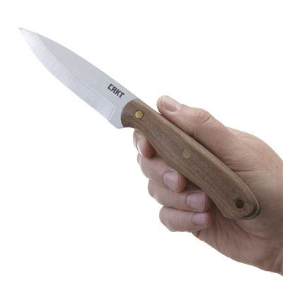 Asystent otwierania: Nie | Ostrze ząbkowane: Nie | Futerał: Skórzana kabura | Opakowanie: Pudełko kartonowe | Waga (g): 150 | Rodzaj ostrza:: Drop point | Stal: Stal karbonowa 1075 | Wykończenie ostrza: Satynowe | Grubość ostrza (cm): 0.35 | Rękojeść: Drewno orzecha | Twardość materiału ostrza::: 50-55 HRC | Projektant: Abe Elias | Długość całkowita (cm): 23.3 | Blokada ostrza: Ostrze stałe | Długość ostrza (cm): 11.5 - LifeGun.pl Nóż myśliwski CRKT 3760 Saker-4