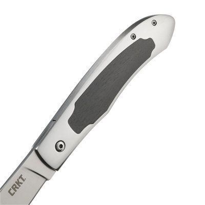 Ostrze ząbkowane: Nie | Waga (g): 93,5 | Projektant: Steve Jernigan | Długość całkowita (cm): 19.2 | Blokada ostrza: Locking Liner | Grubość ostrza (cm): 0.27 | Rękojeść: Stal nierdzewna + drewno | Twardość materiału ostrza::: 58-60 HRC | Stal: 8Cr13MoV | Wykończenie ostrza: Satynowe | Długość po złożeniu (cm): 11 | Długość ostrza (cm): 7.4 - LifeGun.pl Nóż składany CRKT 7490 Northcliffe-3