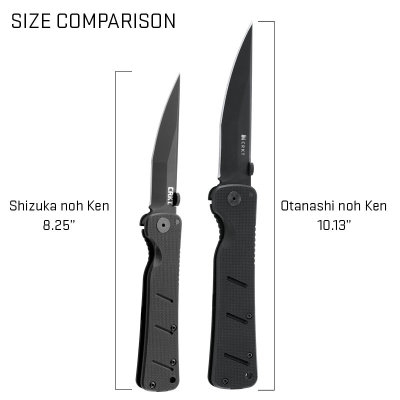 Asystent otwierania: Nie | Ostrze ząbkowane: Nie | Futerał: Nie | Opakowanie: Pudełko kartonowe | Waga (g): 119 | Rodzaj ostrza:: Zmodyfikowane tanto | Stal: AUS8A | Wykończenie ostrza: Czarna powłoka ochronna | Długość po złożeniu (cm): 11.5 | Długość ostrza (cm): 9.2 | Twardość materiału ostrza::: 57-59 HRC | Projektant: James Williams | Długość całkowita (cm): 20.9 | Blokada ostrza: Frame Lock + LAWKS | Grubość ostrza (cm): 0.38 | Rękojeść: 420J2 + G10 - LifeGun.pl Nóż składany CRKT 2926 Shizuka Noh Ken-8