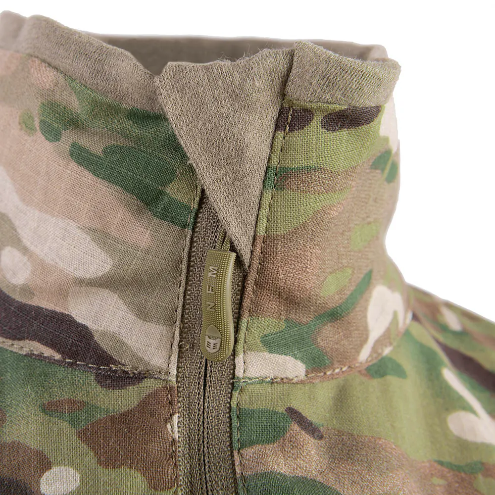 Ognioodporna bluza bojowa NFM GARM™ Combat Shirt MultiCam® FR 2.0. Oddychająca dzianina FR w korpusie, wzmocnione rękawy i karczek z tkaniny FR, panele mesh pod pachami, płaskie szwy i ergonomiczny krój pod kamizelkę. Rozmiary XS–3XL. - LifeGun.pl Bluza taktyczne NFM GARM Combat Shirt Multicam® FR 20 5