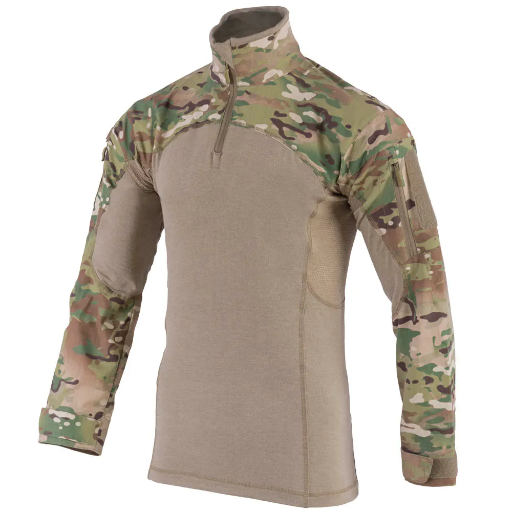 Ognioodporna bluza bojowa NFM GARM™ Combat Shirt MultiCam® FR 2.0. Oddychająca dzianina FR w korpusie, wzmocnione rękawy i karczek z tkaniny FR, panele mesh pod pachami, płaskie szwy i ergonomiczny krój pod kamizelkę. Rozmiary XS–3XL. - LifeGun.pl Bluza taktyczne NFM GARM Combat Shirt Multicam® FR 20