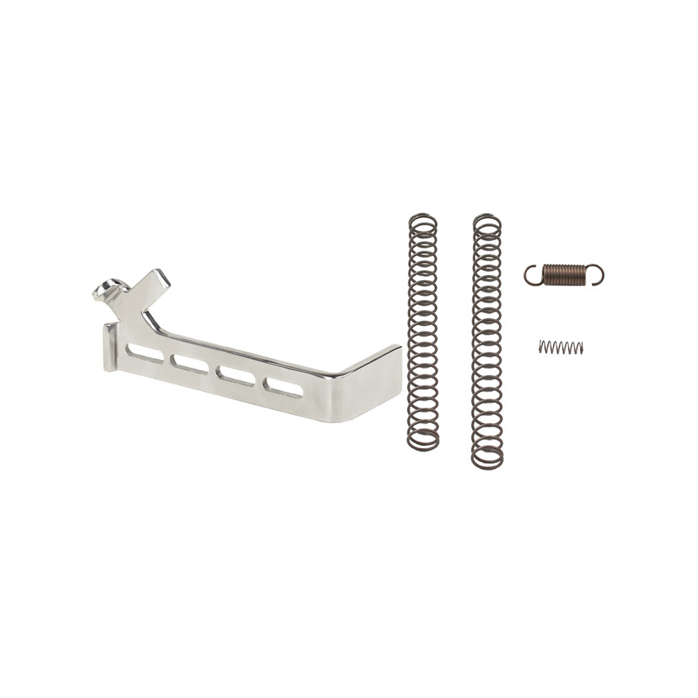 Zestaw Ghost Tactical 5.0 to kompletny kit do Glocków Gen 1–5 (oprócz G42/G43), który skraca skok spustu, eliminuje over-travel i przyspiesza reset — idealny wybór do EDC i zastosowań taktycznych. Zawiera pełny zestaw sprężyn i opcje konfiguracji sportowej oraz samoobronnej. - LifeGun.pl Zestaw Ghost TACTICAL 50 Kit do Glock GEN 1 5 1