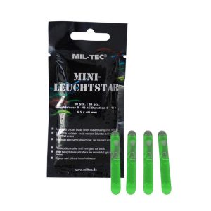Mil-Tec - Lightstick światła chemiczne Mini - 4,5 x 40 mm - 10 szt. - Zielony - 14931501-1