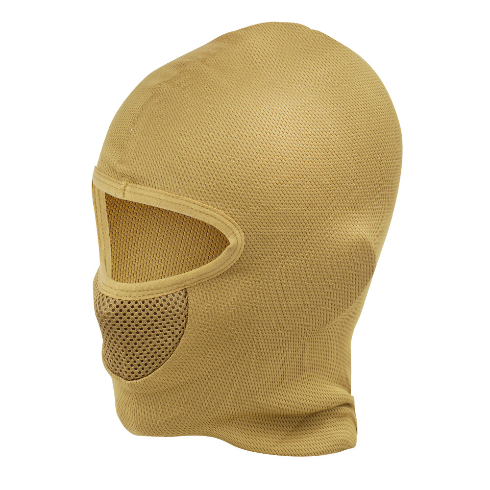 Jednootworowa kominiarka termoaktywna. Posiada siatkowy panel na wysokości ust i nosa, ułatwiający oddychanie. Wykonana w 100% z poliestru. W rozmiarze uniwersalnym, dzięki elastyczności materiału dopasowuje się do kształtu głowy. Cechy: Kominiarka jednootworowa, z materiału termoaktywnego Siatka na ustach ułatwia oddychanie Wzmocnione szwy zapewnia trwałość Rozmiar uniwersalny. Elastyczny materiał dopasowuje się do kształtu głowy Lekka i - LifeGun.pl MFH - Kominiarka termoaktywna - 1 otwór - Coyote Tan - 10897R-1