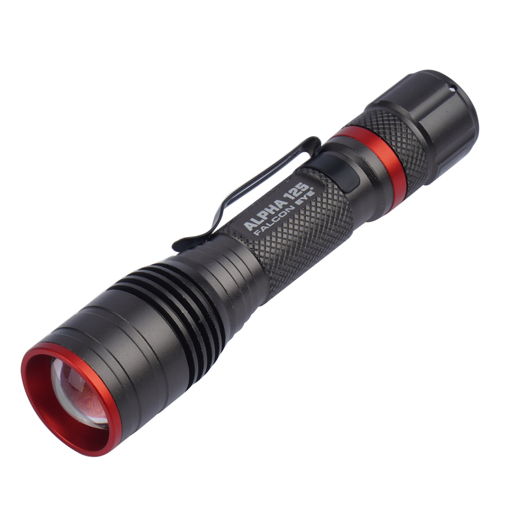 Falcon Eye - Latarka ręczna Alpha 125 - Strobe - Focus - 125 lm - Czarna - FHH0120-1