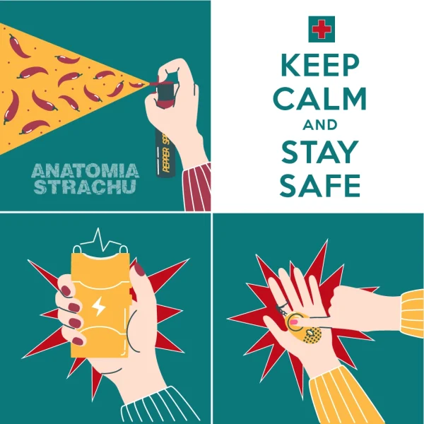 felieton LifeAid.pl Anatomia Strachu Keep Calm and Stay Safe Anatomia Strachu - alarm osobisty, gaz pieprzowy, paralizator z latarką do damskiej torebki