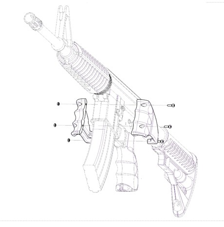 Uchwyt na magazynek M4/M16/AR15 FAB MWG-3