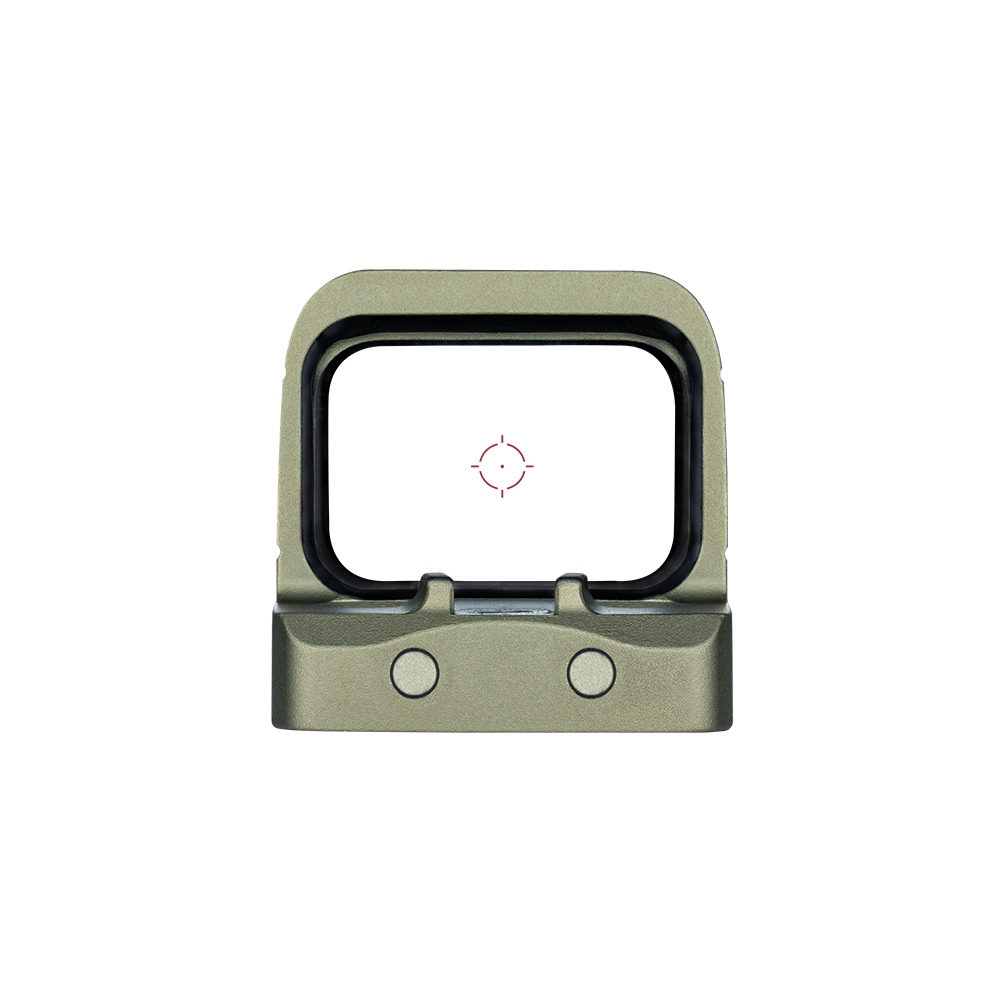 OSIGHT S 2 MOA RED DOT to kolimator o niskoprofilowej, zamkniętej konstrukcji, wykonany z wytrzymałego aluminium OAL, pokrytego zieloną anodyzacją typu III.Jest lekki a jednocześnie wytrzymały i odporny na uszkodzenia.Urządzenie może pracować w temperaturach od 0 do +45 stopni Celsjusza i posiada wysoką klasę szczelności IPX7.W kolimatorze zastosowano trzy rodzaje znaków celowniczych, kropkę 2 MOA oraz okrąg 32 MOA, których można używać - LifeGun.pl KOLIMATOR OLIGHT OSIGHT S 2 MOA RED DOT & 32 MOA CIRCLE OLIVE GREEN-2