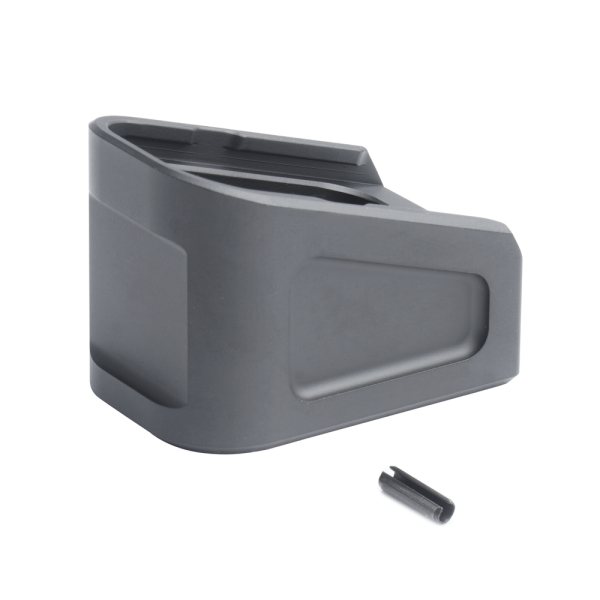 Glock Brazil lvl 3. Przykład modyfikacji Glocka 17 Gen 3 32 FTCS - Powiększona stopka magazynka do Glocka - +3 naboje - Graphite Black H-146 - FTCS Nr. 33-1