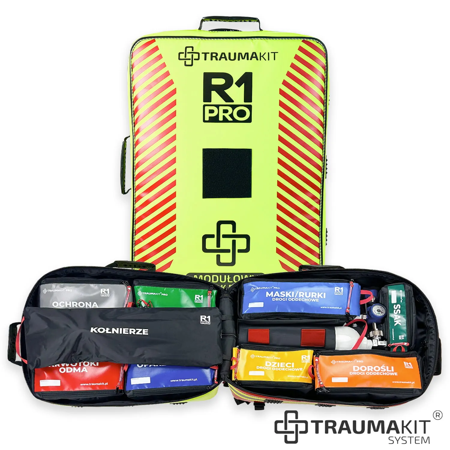 Modułowy plecak ratowniczy R1 PRO TRAUMAKIT zgodny z KSRG (10)