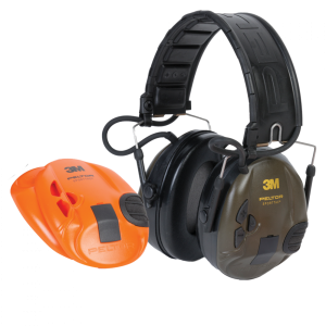Aktywne ochronniki słuchu Peltor SportTac (Zielony/Pomarańczowy)-1