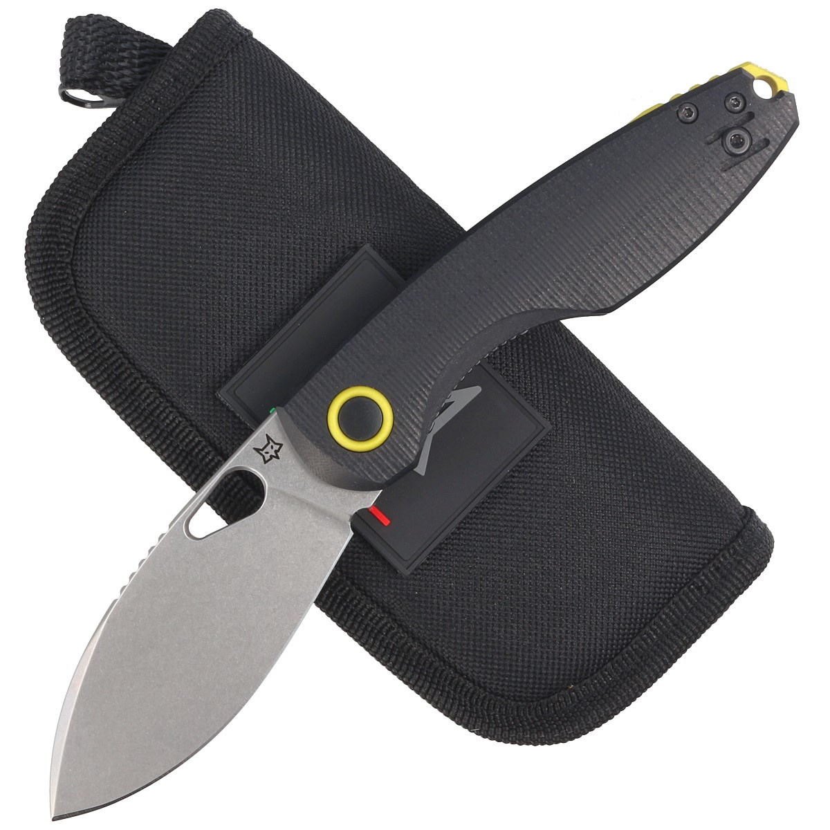 Nóż składany FOX Chilin Black G10, Stonewashed N690Co by Jesper Voxnæs (FX-530 G10B)-2