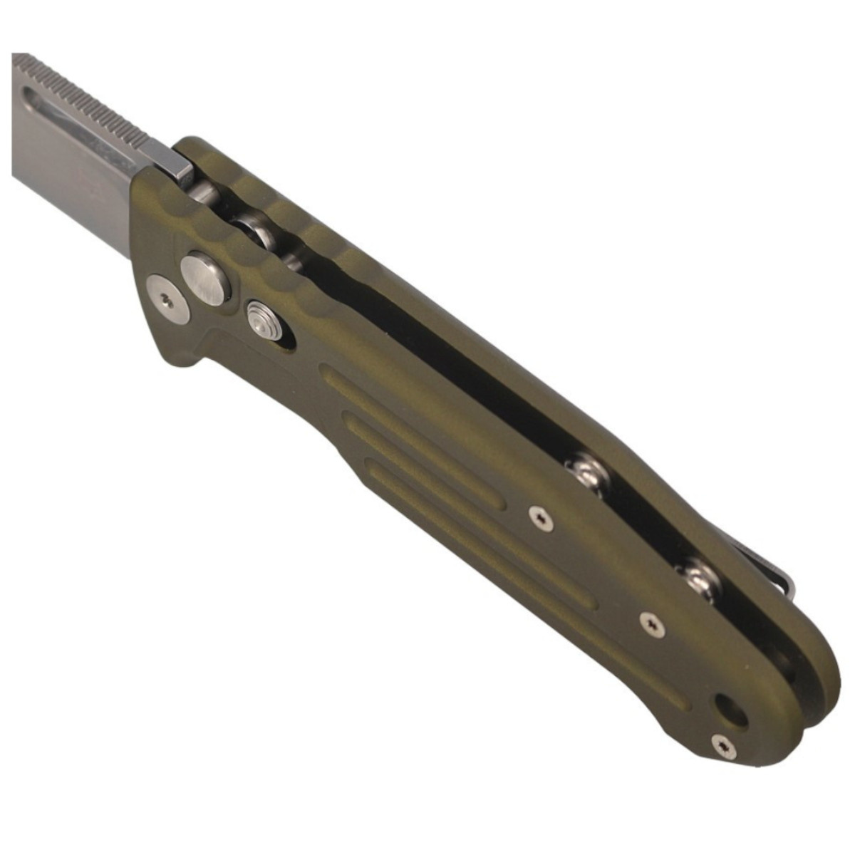 Nóż automatyczny Fox New Smarty CP OD Green Aluminium, Stonewashed N690Co by Stefano De Lorenzii (FX-503 ALOD)-4