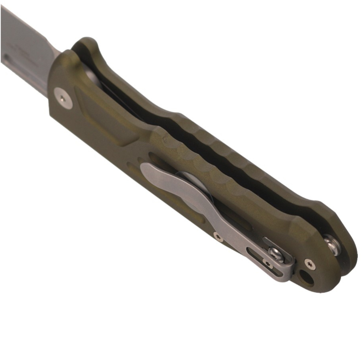 Nóż automatyczny Fox New Smarty CP OD Green Aluminium, Stonewashed N690Co by Stefano De Lorenzii (FX-503 ALOD)-5