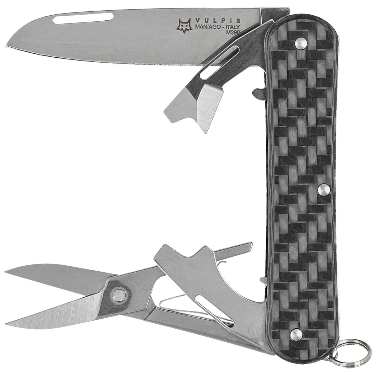 Scyzoryk Fox Vulpis F4 Carbon Fiber 3K, Polished M390 (FX-VP130-F4 CF)-1