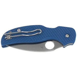 Nóż składany Spyderco Sage 5 Cobalt Blue FRN, Satin CPM SPY27 by Sal Glesser (C123PCBL)-2
