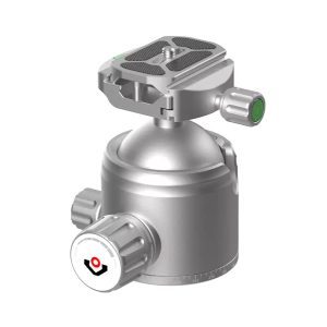 Rokstad - Głowica kulowa 56 mm na gwint 3/8"-16 - Picatinny/ARCA - Szary - RSRH-02-1