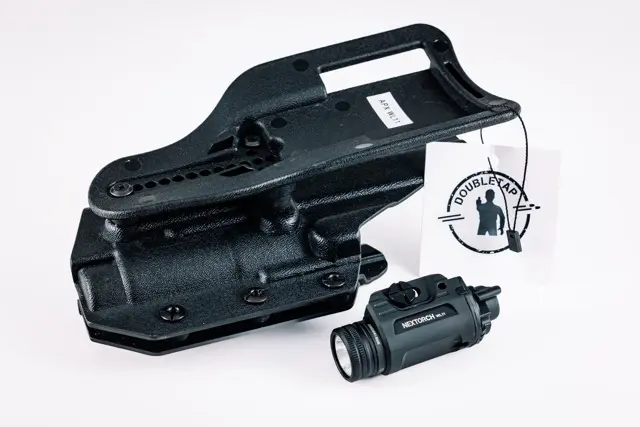 Zestaw 2 Zestaw do Beretta APX A1 Kabura zewnętrzna Kydex DoubleTap Gear Strighter Holster z latarką pistoletową Nextorch WL11