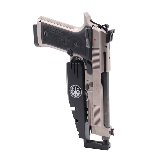 Kabura Typu Wieszak EVO DX do Beretty 92X E02634 Dedykowana do IPSC kabura typu wieszak wyprodukowany przez Beretta we współpracy z Ghost International. Kaburę można obracać do przodu/do tyłu i do wewnątrz/na zewnątrz, a regulowana śruba na kaburze wyeliminuje wszelkie chybotanie broni podczas wkładania do kabury. Aby wyciągnąć pistolet, wystarczy naturalny prosty ruch kciuka, aby - LifeGun.pl Kabura Typu Wieszak EVO DX do Beretty 92X E02634-3