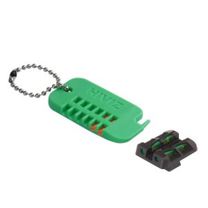 HIVIZ - Szczerbinka światłowodowa do Glocka - Dwa kolory pręcików - GLLW15/-RDGR-1
