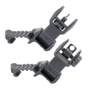 DLG Tactical - Składane przyrządy celownicze Offset Sights High Profile - Czarne - DLG-185-1