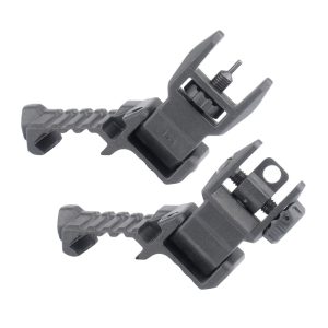 DLG Tactical - Składane przyrządy celownicze Offset Sights Low Profile - Czarne - DLG-184-1