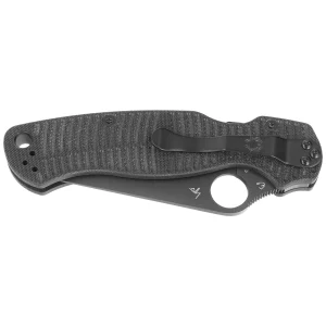 Nóż składany Spyderco Para Military 2 Black G10, Black DLC CPM MagnaCut by Sal, Eric Glesser (C81GMCBKP2)-2