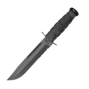 Ka-Bar 1214 - Black Serrated - GFN Sheath-1