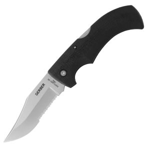 Gerber - Nóż składany Gator - Clip Point - Czarny - 31-003614-1