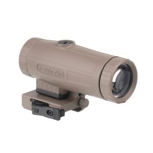 Holosun - Powiększalnik HM3X 3x Magnifier - Flip & Picatinny QD - FDE - HM3X FDE-1