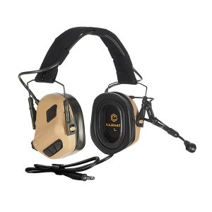 Earmor - Aktywne ochronniki słuchu M32 PLUS - Tan - M32-TN (PLUS)-1