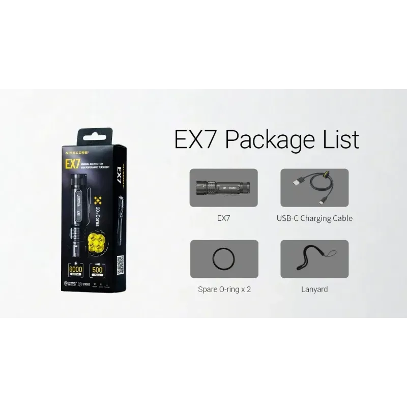 Latarka NITECORE EX7 7 Latarka NITECORE EX7-7