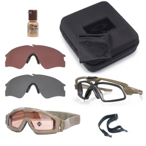 Oakley - Zestaw Operator Kit - Okulary balistyczne M Frame ALPHA - Gogle HALO - 4 wizjery - OO9296-2844-1