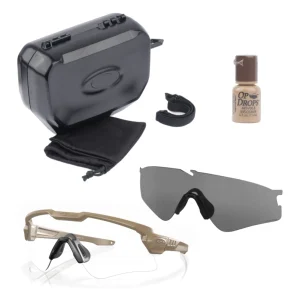 Oakley - Okulary balistyczne M Frame ALPHA - Wymienne wizjery - ANSI Z87.1 - Piaskowy - OO9296-2744-1