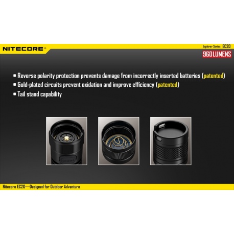 Latarka Nitecore EC20 Explorer 960 Lumenów 13 Latarka Nitecore EC20 Explorer 960 Lumenów-13