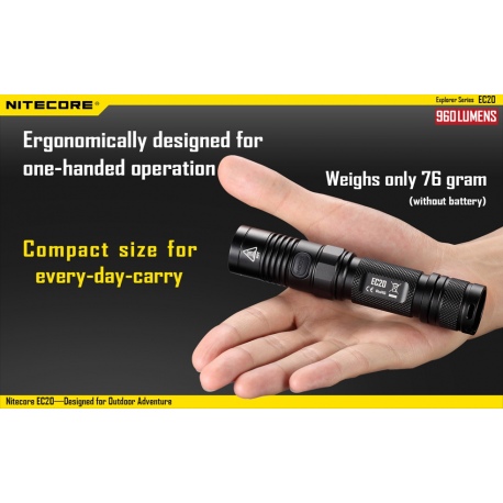 Latarka Nitecore EC20 Explorer 960 Lumenów 7 Latarka Nitecore EC20 Explorer 960 Lumenów-7