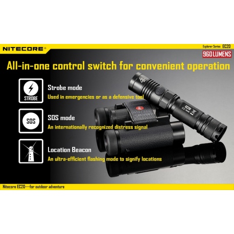 Latarka Nitecore EC20 Explorer 960 Lumenów 8 Latarka Nitecore EC20 Explorer 960 Lumenów-8