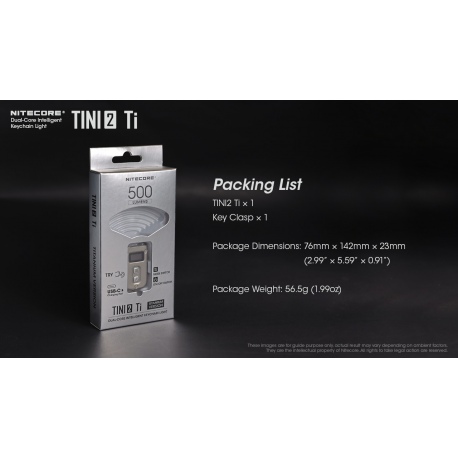 Latarka Nitecore TINI2 Ti 28 Latarka Nitecore TINI2 Ti-28