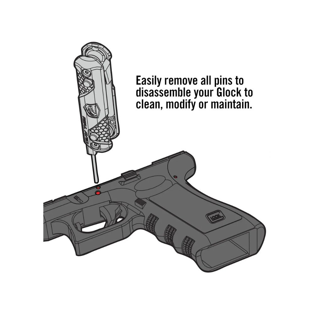 Real Avid - Przyrząd 4-in-1 Tool do pistoletów Glock - Czarny - AVGLOCK41 6 Zdjęcie 6 — SPC-28081